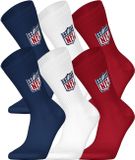 Nfl NFL SHIELD Crew Socks - 6-pack - Blauw/Wit/Rood - Maat 43/46