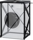 Merkloos / Sans marque Wasmachine ombouw - Opbouwmeubel rek - Ruimte besparen - Breedte verstelbaar - 72-84 cm breed - Zwart