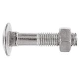 Index Fixing Systems BZ603910040 platte bout DIN-603/934 met vierkante aanzet en zeskantmoer M6 x 30mm verzinkt