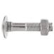 Index Fixing Systems BZ603910040 platte bout DIN-603/934 met vierkante aanzet en zeskantmoer M6 x 70mm verzinkt
