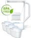 Wessper D3 Slim Aquamax 2,7l Carafe filtrante, set de 3 filtres à eau - Blanc