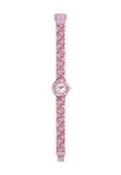 HIP HOP, Collectie Kids Fun, Pinky meisjeshorloge met verwisselbare siliconen armband, levendige en duurzame kleuren, behuizing 28 mm, waterbestendig, lengte verstelbaar 23,4 cm