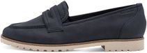 Tamaris - Dames - Loafers - Synthetisch - Rubber - Donkerblauw - Maat 38