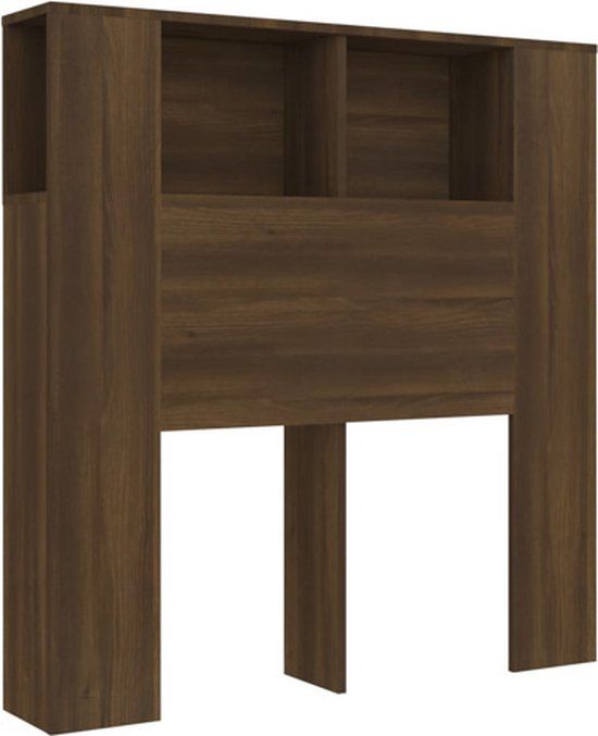 vidaXL Hoofdbordkast - 100x18,5x102,5 cm - bruin - eikenkleur