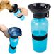 PARENCE - Waterfles voor hond met geïntegreerde kom - Reis- en transportwaterfles - Auto, binnen en buiten - Fles voor hond 0,5L