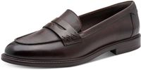 Tamaris Dames Loafer plat, bruin (mokka leer), 40