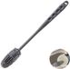 Unyqoos® Brosse en silicone pour bouteilles à col étroit et verrerie, gris élégant
