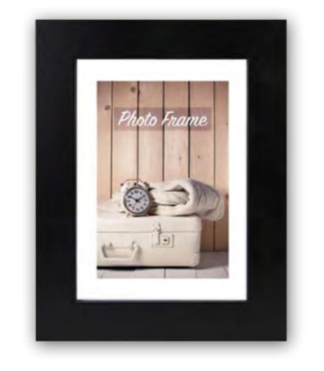 Zep Nelson 1 - Fotolijst - Zwart - Hout - Rechthoek - 10x15 cm
