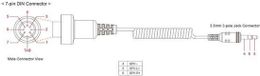 3,5 Sena Stereo Jack To 7 Pin Din Cable For 1998 And Later Harleydavidson Ultra Classic Zwart 3.5 mm