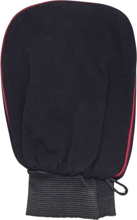 Najel Zwarte Kessa Scrub Handschoen - 1 stuk - Oranje/Wit/Roze