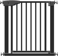 ADSafety Traphekje Zonder Boren - 76 t/m 89 cm - Klembevestiging - Veiligheidshekje - Kinderhekje - Hondenhek - Zwart