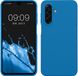 kwmobile Samsung Galaxy A17 4G / 5G Hoesje met siliconen coating - Smartphone case in rifblauw