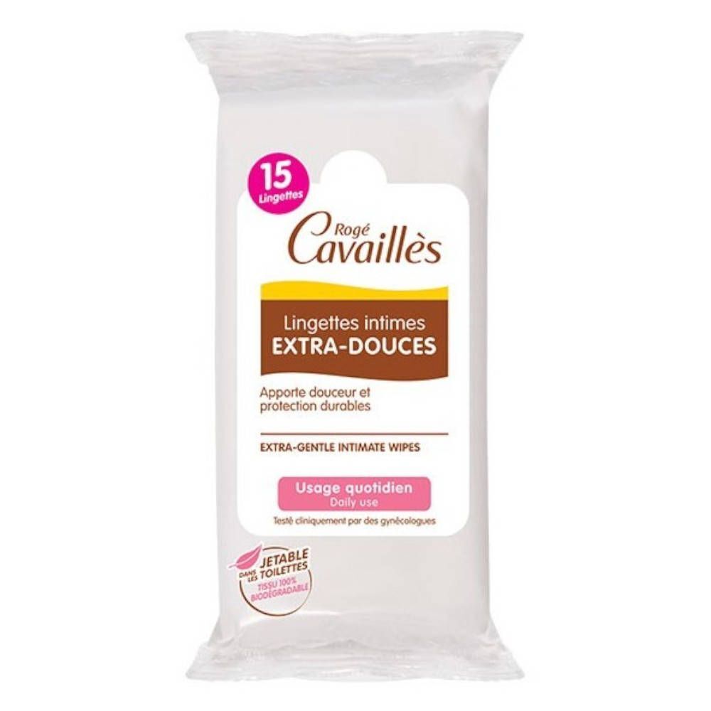 Rogé Cavaillès Roge Cavailles Extra-Gentle Intimate Wipes 15 stuks