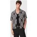 AllSaints Chemise Twined Ss Noir Jais Taille : M