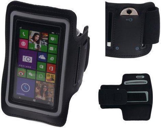 Best Cases Microsoft Lumia 430 Zwart Sportarmband Neopreen Gratis Verzending Snelle levering Veilig Betalen