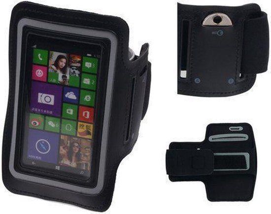 Best Cases Sportarmband voor Microsoft Lumia 430 - Zwart - Neopreen