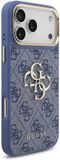 iPhone 18 Pro Backcover hoesje - HC 4G PU With Big 4G Classic Logo GD - Bleu