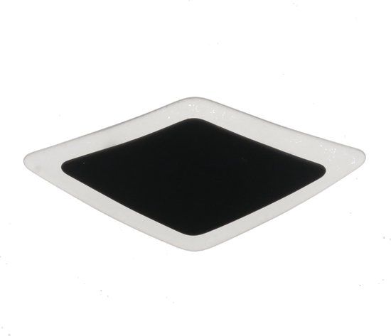 Merkloos / Sans marque Behave Haarspeld Ruit Zwart Transparant 10.5 cm