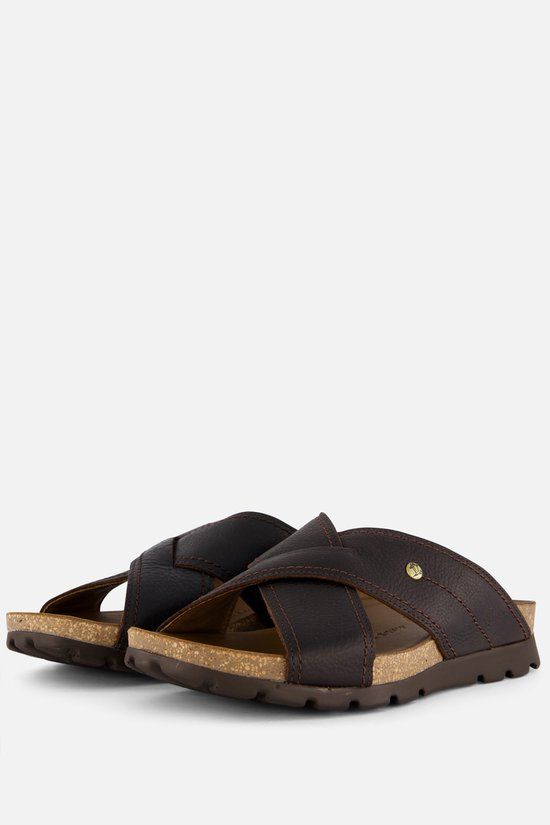 Panama Jack Salmon C17 Slippers bruin Leer - Maat 40