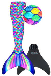 XTREM Toys and Sports Fin Fun Rainbow, Jeugd L/XL (140-164)