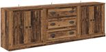 vidaXL Dressoirs, 3 stuks, Oud hout, 210 x 35,5 x 67,5 cm, Bewerkt hout