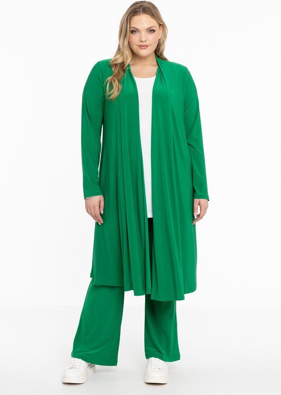 YOEK Dames Broek boot cut groen
