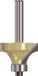 Rotec HM Afrondprofielfrees S=8,0 D=38,1 R=12,7 met geleidelager