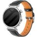 Bracelet cuir square Zenwatch Venice Pro (noir)