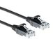 ACT CAT6 Netwerkkabel, U/UTP LSZH LAN Kabel Dun 3.8mm Slimline, Flexibele Snagless Ethernet Kabel Met RJ45 Connector, Voor Gebruik In Datacenters, 7 Meter, Zwart- DC9907