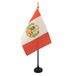 AZ FLAG Tafelvlag Peru 15x10 cm