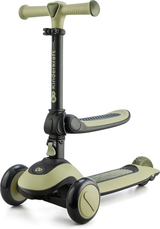 Kinderkraft Halley 2-in-1 Loopfiets & Step - Groen