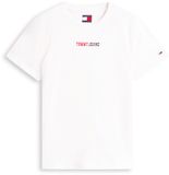 Tommy Jeans T-shirt à manches courtes pour femme, taille S, en coton recyclé