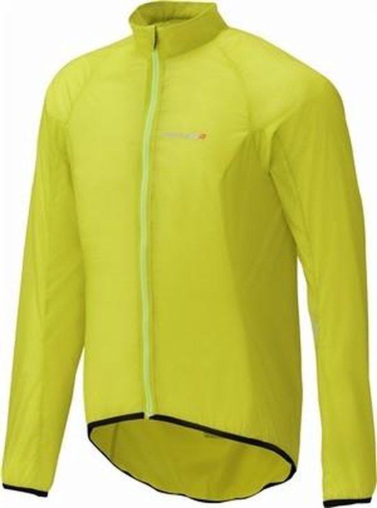 Shimano fietsjack wind breker accu 3D - lime groen - Maat M - Heren