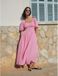 Next Dames Halflange jurk met pofmouwen Roze