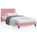 Maison Exclusive - Cadre de lit avec éclairage LED, sans matelas, couleur rose, dimensions 100 x 200 cm, velours