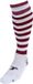 Precision Chaussettes de football Hooped Unisexe Nylon Blanc/rouge foncé Taille 40-44