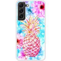 Samsung Bedrukt siliconen hoesje compatibel met Galaxy S22 Plus Ananas
