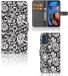 Motorola Moto E32 | Moto E32s Hoesje Fleurs noires