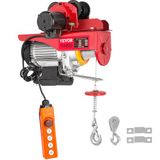 VEVOR Treuil électrique Treuil électrique Treuil électrique Chariot 1T 1300W, Télécommande Treuil en acier sûr et solide, Treuil à câble Treuil électrique à câble en acier pour usines, entrepôts, chantiers de construction