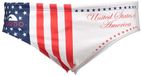 Turbo Usa 2012 Slip de bain Blanc, Bleu M