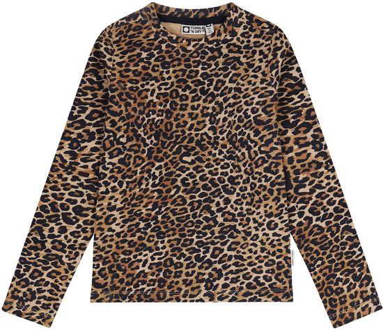 Tumble 'n Dry Tumble & Dry longsleeve t-shirt meisjes - bruin - maat 104