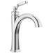 Delta Faucet Woodhurst badkamerkraan met één gat chroom, badkamerkraan met één handvat, wastafelkraan, Diamond Seal technologie, afvoermontage, chroom 532-MPU-DST