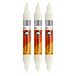 Molotow One4All acryl Twin Marker (lijndikte 1,5 mm en 4 mm, zeer dekkend en permanent) 3 stuks kleur 229 natuurlijk wit
