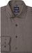OLYMP Level 5 body fit overhemd - dobby - bruin met wit dessin