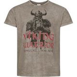 Valhalla is Calling - No Fight No Glory - Nordic Warrior T-shirt - Viking Warrior - S tot 4XL - voor Mannen - grijs