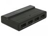 DeLOCK External USB 3.1 Hub 4 Port - 10 Gbps - Zwart
