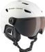 Black Crevice Skihelm + Vizier - Wit - S/M