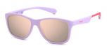 Polaroid Kinderen PLD 8052/S Matt violet pink 47/13/130 JUNIOR Zonnebrillen