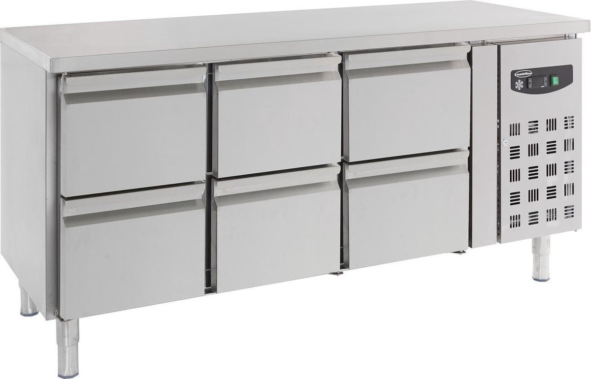 - Professionele Koelwerkbank | 6 laden | Standard Line | RVS | 7950.0230 | Horeca