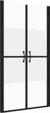 vidaXL Douchedeur, halfmat veiligheidsglas (ESG), (78-81)x190 cm
